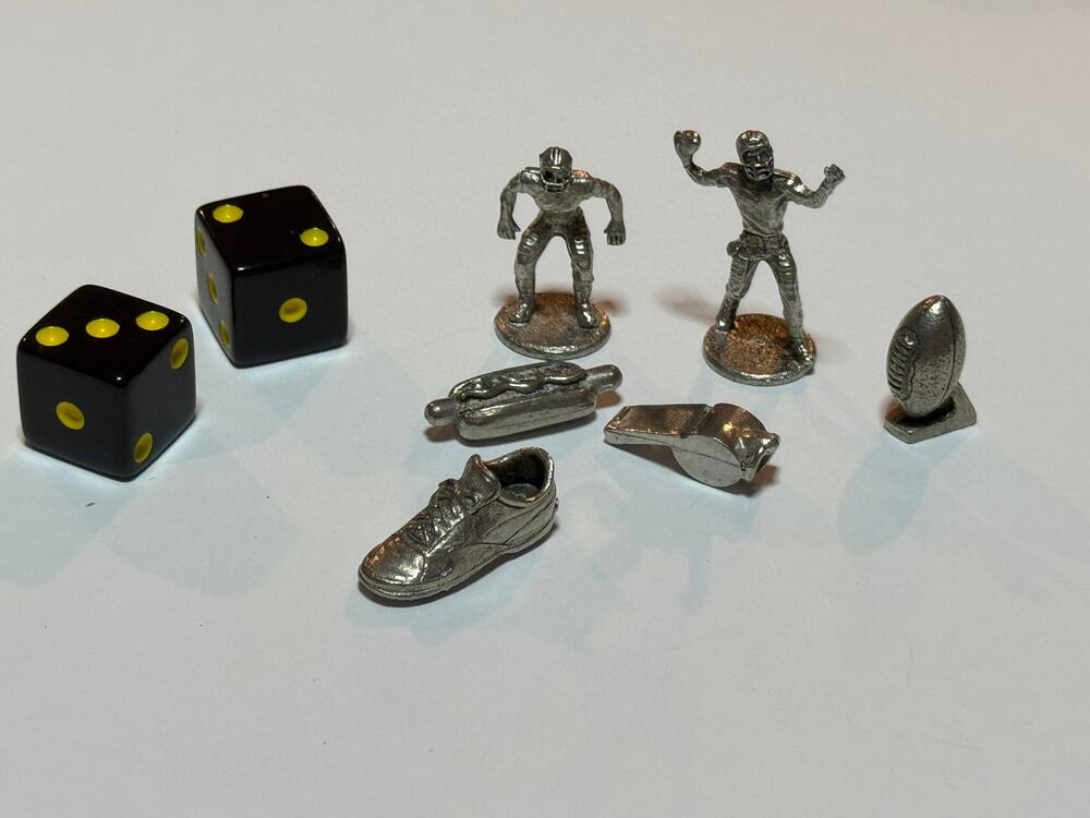 Monopoly Pittsburgh Steelers Replacement Pewter Pieces Tokens